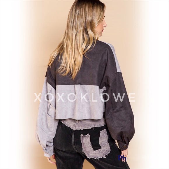 POL Black & Gray Retro High Waist Flare Leg Essential Cords - Picture 15 of 16